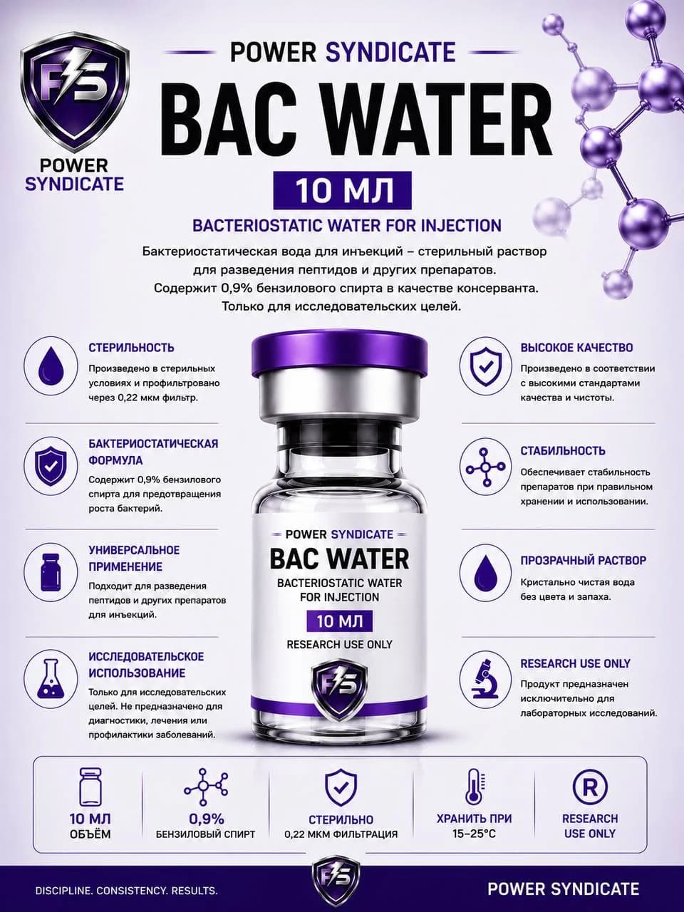 BAC WATER, 10 мл
